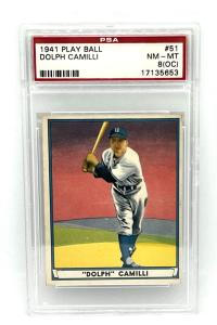 1941 Play Ball Dolph Camilli PSA 8 Brooklyn Dodgers