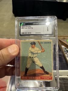 1933 Goudey Lou Gehrig Card #160 PSA 2