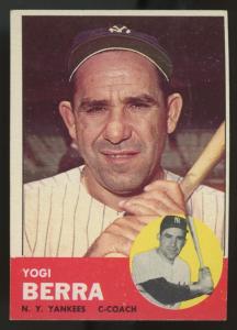 1963 Topps Yogi Berra Baseball Card #340