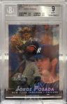 1997 Flair Showcase Jorge Posada Rookie Card BGS 9