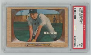 Phil Rizzuto 1955 Bowman PSA 5 Baseball Card