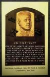 Ed Delahanty Gold Hall of Fame Plaque Postcard