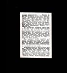 1950-56 Callahan Roger Bresnahan Hall of Fame Card