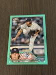 2023 Topps Chrome Gerrit Cole Aqua Refractor Card