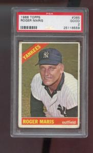 1966 Topps Roger Maris #365 Baseball Card