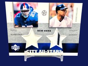 Bernie Williams Ron Dayne 2003 All-Stars Jersey Patch