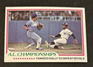 1978 Topps Frank White Mickey Rivers Baseball Card