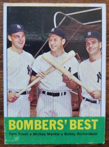 1963 Topps Mickey Mantle Bobby Richardson Card
