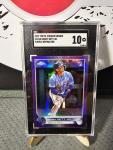 Bobby Witt Jr. Topps Chrome Purple Refractor SGC 10