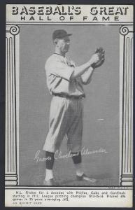 1948 W464 Baseball HOF Exhibits #1 Alexander