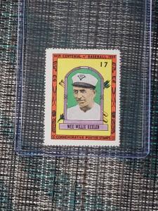 1939 Centennial Wee Willie Keeler Stamp Card