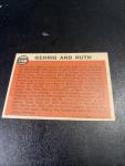 1962 Topps Babe Ruth & Lou Gehrig Card