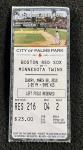 Red Sox Twins 2010 Ticket Stub - Ortiz Homer