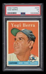 1958 Topps Yogi Berra Card #370 PSA 5