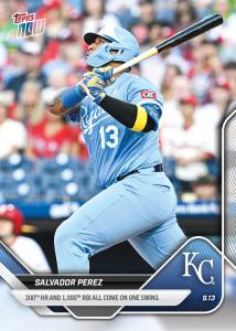 2025 Topps Now #707 Salvador Perez Royals Card
