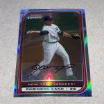 2008 Bowman Chrome Robinson Cano Yankees Refractor