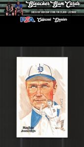 1980 Hughie Jennings Perez-Steele Hall of Fame Card