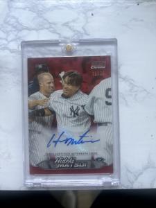 2024 Topps Matsui Chrome Auto Red Refractor #16/25