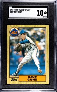 1987 Topps Traded David Cone Rookie RC #24T