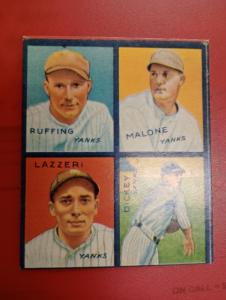 1935 Goudey Reprint 4-in-1 Red Ruffing Card