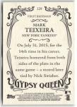 2016 Topps Gypsy Queen Mark Teixeira Yankees Card