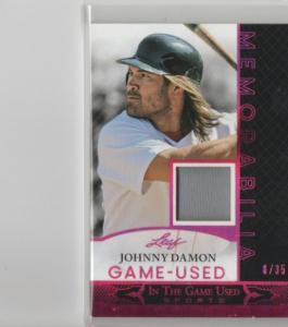 2024 Leaf Johnny Damon Game-Used Jersey Pink #GUM-30