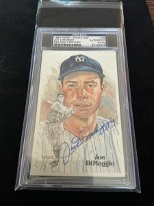 1980 Joe DiMaggio Auto Perez-Steele Card #75