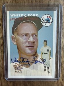 2004 Topps Archives Whitey Ford Auto Card