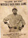 Babe Ruth Witch-E Baseball Game Reprint Card