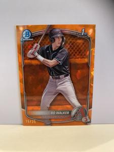 2025 Bowman Chrome Sapphire Bo Walker Orange /25