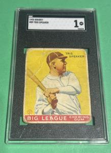 1933 Goudey Tris Speaker Baseball Card #89