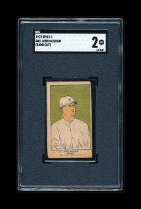 John McGraw 1923 W515-1 Hand Cut Baseball Card