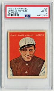 1932 U.S. Caramel Charles Red Ruffing Yankees Card
