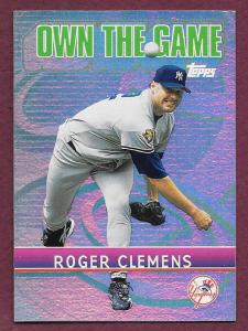2002 Topps Roger Clemens Own the Game Card