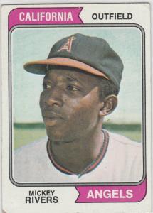 1974 Topps Mickey Rivers Baseball Card #76