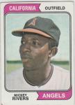 1974 Topps Mickey Rivers Baseball Card #76