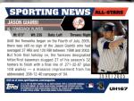 2005 Topps Update Gold Jason Giambi #167