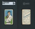 1909 T206 Christy Mathewson Dark Cap Giants Card