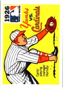 1926 Yankees vs. Cardinals Rogers Hornsby Fleer Card