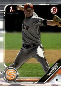 2019 Bowman Logan Webb #BP-79 San Francisco Giants Card