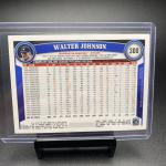 2011 Topps Walter Johnson SP Short Print Card