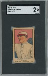 1919-21 W514 Walter Johnson #94 Baseball Card