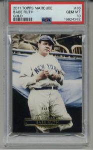2011 Topps Marquee Gold Babe Ruth Card #36