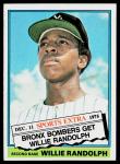 1976 Topps Willie Randolph Card #592T
