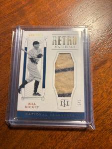 2019 National Treasure Bill Dickey Dual Pinstripe Card