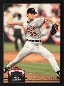 1993 Stadium Club Mike Mussina Orioles Card #145