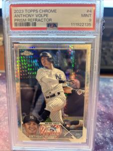 Anthony Volpe 2023 Topps Chrome Prizm Refractor RC