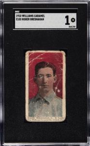 1910 E103 Roger Bresnahan Cardinals Baseball Card