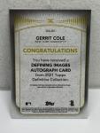 2021 Topps Definitive Gerrit Cole Autograph #DIA-GC