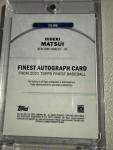 2025 Topps Finest Hideki Matsui Autograph Card